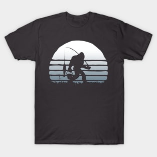 Bigfoot fishing T-Shirt